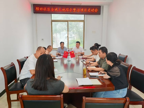 壩田社區(qū)召開(kāi)全域土地綜合整治項(xiàng)目啟動(dòng)會(huì)